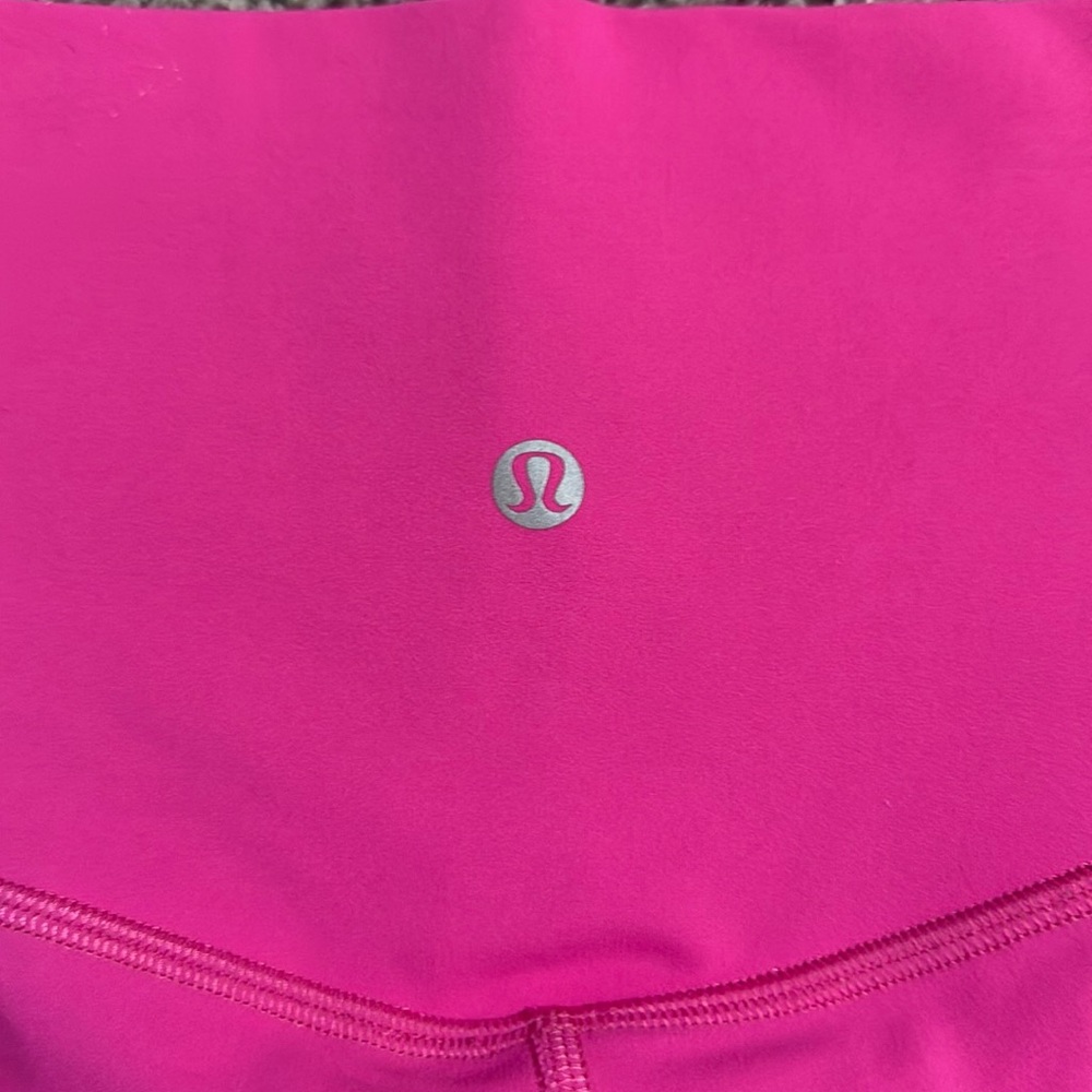 Lululemon sonic pink double lined leggings! size 2